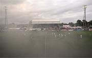 12 July 2024; Players and officials walk out before the SSE Airtricity Men's Premier Division match between Dundalk and Drogheda United at Oriel Park in Dundalk, Louth. Photo by Ben McShane/Sportsfile