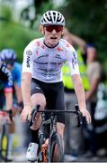 14 July 2024; Antoine Bergeron of Ignite Canada team winning stage six of the 2024 Junior Tour of Ireland at the Ennis Circuit stage in Clare. Photo by Stephen McMahon/Sportsfile