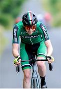 14 July 2024; Josh Callaly of Cycling Ireland team during stage six of the 2024 Junior Tour of Ireland at the Ennis Circuit stage in Clare. Photo by Stephen McMahon/Sportsfile
