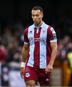 12 July 2024; Douglas James Taylor of Drogheda United reacts during the SSE Airtricity Men's Premier Division match between Dundalk and Drogheda United at Oriel Park in Dundalk, Louth. Photo by Ben McShane/Sportsfile