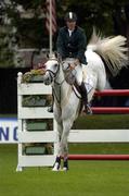 4 August 2004; Ireland's Trevor Coyle on Over Time GMS during the Irish Sports Council Classic. Dublin Horse Show, Main Arena, RDS, Dublin. Picture credit; Brendan Moran / SPORTSFILE