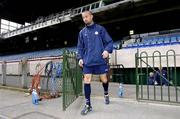 10 August 2004; Dave Rogers, Shelbourne, walks out onto the pitch for a training session ahead of tomorrow's UEFA Champions League 3rd Round First Leg Qualifier against Deportivo La Coruna. Lansdowne Road, Dublin. Picture credit; David Maher / SPORTSFILE