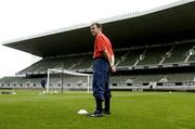 10 August 2004; Pat Fenlon, Shelbourne manager, looks on during a training session ahead of tomorrow's UEFA Champions League 3rd Round First Leg Qualifier against Deportivo La Coruna. Lansdowne Road, Dublin. Picture credit; David Maher / SPORTSFILE