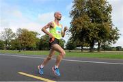 21 September 2013; Eventual winner Robbie Matthews, Dunshaughlin AC, in action during the half-marathon Airtricity Dublin race series. Phoenix Park, Dublin. Picture credit: Pat Murphy / SPORTSFILE