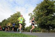 21 September 2013; Athletes competing in the half-marathon Airtricity Dublin race series. Phoenix Park, Dublin. Picture credit: Pat Murphy / SPORTSFILE