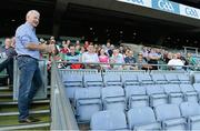 21 September 2013; On the eve of the All-Ireland Football Final Mayo football legend Willie Joe Padden gave a unique tour of Croke Park stadium as part of the Bord Gáis Energy Legends Tour Series. Willie Joe Padden also received a framed photograph and plaque from John Conroy, Sponsorship, Bord Gais Energy, after the tour. This was the final Bord Gáis Energy Legends Tour for 2013 and previous tours included Legends such as Pat Gilroy, Ken McGrath, Tommy Dunne, Jamesie O’Connor and Steven McDonnell. Full details of other Croke Park events are available on www.crokepark.ie/events. Croke Park, Dublin. Picture credit: Brendan Moran / SPORTSFILE