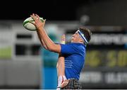 20 September 2013; Josh Murphy, Leinster, wins possession for his side in a lineout ahead of Scott Barr, Ulster. Under 20 Interprovincial, Leinster v Ulster, Donnybrook Stadium, Donnybrook, Dublin. Picture credit: Matt Browne / SPORTSFILE