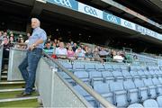 21 September 2013; On the eve of the All-Ireland Football Final Mayo football legend Willie Joe Padden gave a unique tour of Croke Park stadium as part of the Bord Gáis Energy Legends Tour Series. Willie Joe Padden also received a framed photograph and plaque from John Conroy, Sponsorship, Bord Gais Energy, after the tour. This was the final Bord Gáis Energy Legends Tour for 2013 and previous tours included Legends such as Pat Gilroy, Ken McGrath, Tommy Dunne, Jamesie O’Connor and Steven McDonnell. Full details of other Croke Park events are available on www.crokepark.ie/events. Croke Park, Dublin. Picture credit: Brendan Moran / SPORTSFILE