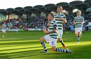 21 September 2013; Gary McCabe, Shamrock Rovers, celebrates after scoring his side's first goal. EA Sports Cup Final, Shamrock Rovers v Drogheda United, Tallaght Stadium, Tallaght, Co. Dublin. Photo by Sportsfile