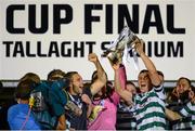 21 September 2013; Shamrock Rovers captain Shane Robinson lifts the cup. EA Sports Cup Final, Shamrock Rovers v Drogheda United, Tallaght Stadium, Tallaght, Co. Dublin. Photo by Sportsfile