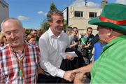 22 September 2013; Donegal manager Jim McGuinness arrives, ahead of the GAA Football All-Ireland Championship Finals, Croke Park, Dublin. Picture credit: Brian Lawless / SPORTSFILE