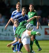 22 September 2013; Shannon Smyth, Republic of Ireland, in action against Slovakia. FIFA Women’s World Cup Qualifier, Republic of Ireland v Slovakia, Carlisle Grounds, Bray, Co. Wicklow. Picture credit: Matt Browne / SPORTSFILE