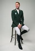 8 July 2024; Daniel Coyle during the Team Ireland Paris 2024 team announcement for Equestrian at The Crowne Plaza Hotel in Blanchardstown, Dublin. Photo by Ramsey Cardy/Sportsfile
