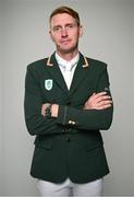 8 July 2024; Daniel Coyle during the Team Ireland Paris 2024 team announcement for Equestrian at The Crowne Plaza Hotel in Blanchardstown, Dublin. Photo by Ramsey Cardy/Sportsfile