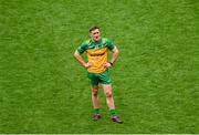 14 July 2024; A dejected Hugh McFadden of Donegal after the GAA Football All-Ireland Senior Championship semi-final match between Donegal and Galway at Croke Park in Dublin. Photo by Daire Brennan/Sportsfile