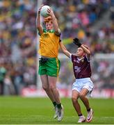 14 July 2024; Hugh Gormley, St Malachy's PS, Ballygawley, Tyrone, representing Donegal during the GAA INTO Cumann na mBunscol Respect Exhibition Go Games at the GAA Football All-Ireland Senior Championship semi-final match between Donegal and Galway at Croke Park in Dublin. Photo by David Fitzgerald/Sportsfile