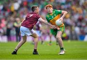 14 July 2024; Hugh Gormley, St Malachy's PS, Ballygawley, Tyrone, representing Donegal during the GAA INTO Cumann na mBunscol Respect Exhibition Go Games at the GAA Football All-Ireland Senior Championship semi-final match between Donegal and Galway at Croke Park in Dublin. Photo by David Fitzgerald/Sportsfile