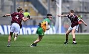 14 July 2024; Daniel Norris, Sacred Heart PS, Omagh, Tyrone, representing Donegal during the GAA INTO Cumann na mBunscol Respect Exhibition Go Games at the GAA Football All-Ireland Senior Championship semi-final match between Donegal and Galway at Croke Park in Dublin. Photo by Piaras Ó Mídheach/Sportsfile
