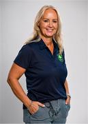 17 July 2024; PA TO CEO Teresa Rudd during the Team Ireland Paris 2024 team announcement for Swimming at the Crowne Plaza Hotel in Blanchardstown, Dublin. Photo by David Fitzgerald/Sportsfile