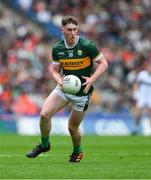 13 July 2024; Cillian Burke of Kerry during the GAA Football All-Ireland Senior Championship semi-final match between Armagh and Kerry at Croke Park in Dublin. Photo by Ray McManus/Sportsfile