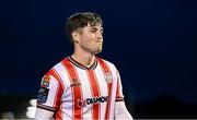 18 July 2024; Colm Whelan of Derry City after the UEFA Conference League first qualifying round second leg match between Derry City and FCB Magpies at the Ryan McBride Brandywell Stadium in Derry. Photo by Stephen McCarthy/Sportsfile