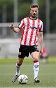 18 July 2024; Cameron Dummigan of Derry City during the UEFA Conference League first qualifying round second leg match between Derry City and FCB Magpies at the Ryan McBride Brandywell Stadium in Derry. Photo by Stephen McCarthy/Sportsfile
