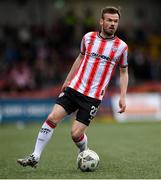 18 July 2024; Cameron Dummigan of Derry City during the UEFA Conference League first qualifying round second leg match between Derry City and FCB Magpies at the Ryan McBride Brandywell Stadium in Derry. Photo by Stephen McCarthy/Sportsfile