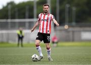 18 July 2024; Cameron Dummigan of Derry City during the UEFA Conference League first qualifying round second leg match between Derry City and FCB Magpies at the Ryan McBride Brandywell Stadium in Derry. Photo by Stephen McCarthy/Sportsfile