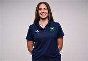 20 June 2024; High performance women's coach Ashlee Rowe during the Rowing Team Ireland Paris 2024 team announcement at the Oriel House Hotel in Ballincollig, Cork. Photo by Harry Murphy/Sportsfile