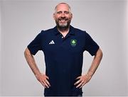 20 June 2024; High performance men's coach Fran Keane during the Rowing Team Ireland Paris 2024 team announcement at the Oriel House Hotel in Ballincollig, Cork. Photo by Harry Murphy/Sportsfile