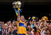 21 July 2024; Clare captain Tony Kelly lifts the Liam MacCarthy Cup after his side's victory in the GAA Hurling All-Ireland Senior Championship Final match between Clare and Cork at Croke Park in Dublin. Photo by Seb Daly/Sportsfile