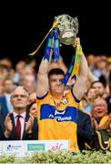 21 July 2024; Tony Kelly of Clare lifts the Liam MacCarthy cup following victory in the GAA Hurling All-Ireland Senior Championship Final between Clare and Cork at Croke Park in Dublin. Photo by Stephen McCarthy/Sportsfile