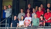 21 July 2024; Former Republic of Ireland captain Roy Keane during the GAA Hurling All-Ireland Senior Championship Final between Clare and Cork at Croke Park in Dublin. Photo by Stephen McCarthy/Sportsfile