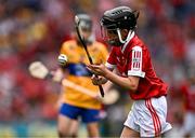 21 July 2024; Riain Casey, Our Lady of Mercy NS, Stradbally, Waterford, representing Cork, during the GAA INTO Cumann na mBunscol Respect Exhibition Go Games at the GAA Hurling All-Ireland Senior Championship final between Clare and Cork at Croke Park in Dublin. Photo by Sam Barnes/Sportsfile