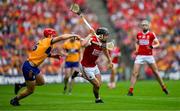 21 July 2024; Darragh Fitzgibbon of Cork is tackled by John Conlon of Clare during the GAA Hurling All-Ireland Senior Championship Final between Clare and Cork at Croke Park in Dublin. Photo by Ray McManus/Sportsfile