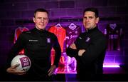23 July 2024; Former inter-county footballers Justin McNulty of Armagh, left, and Paul Clancy of Galway, pictured today for AIB, who have brought back the AIB Volunteer VIP competition for the second year in a row, offering lucky winners the chance to win a money can’t buy experience on the morning of the GAA All-Ireland Senior football Final, as well as tickets to the match. Entry to the AIB Volunteer VIP competition is open now and will close at midnight on July 25th. To enter, visit www.aibvolunteervip.com. Photo by Harry Murphy/Sportsfile