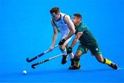 24 July 2024; Sean Murray of Team Ireland is tackled by Keenan Horne of Team South Africa during the a Men's Hockey warm up match between Ireland and South Africa at the Yves-du-Manoir Stadium during the 2024 Paris Summer Olympic Games in Paris, France. Photo by Stephen McCarthy/Sportsfile