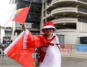 21 July 2024; Cork supporter Cian Moloney before the GAA Hurling All-Ireland Senior Championship Final between Clare and Cork at Croke Park in Dublin. Photo by John Sheridan/Sportsfile