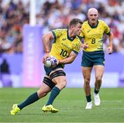 24 July 2024; Nick Malouf of Team Australia during the Men's Rugby Sevens Pool B match between Team Australia and Team Kenya at the Stade de France during the 2024 Paris Summer Olympic Games in Paris, France. Photo by Stephen McCarthy/Sportsfile