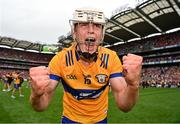 21 July 2024; Cian Galvin of Clare celebrates  after his side's victory in the GAA Hurling All-Ireland Senior Championship Final between Clare and Cork at Croke Park in Dublin. Photo by Sam Barnes/Sportsfile