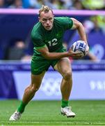 25 July 2024; Niall Comerford of Team Ireland during the Men's Rugby Sevens Pool A match between Team Ireland and Team New Zealand at the Stade de France during the 2024 Paris Summer Olympic Games in Paris, France. Photo by Brendan Moran/Sportsfile