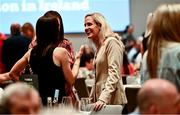 26 July 2024; Bríd Stack, winner of eleven Al-Irelands with Cork, during the GPA Football Legends Lunch at Croke Park in Dublin. Photo by Piaras Ó Mídheach/Sportsfile