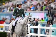 27 July 2024; Austin O'Connor of Team Ireland riding Colorado Blue during the eventing individual dressage at the Château de Versailles during the 2024 Paris Summer Olympic Games in Paris, France. Photo by Stephen McCarthy/Sportsfile