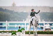 27 July 2024; Austin O'Connor of Team Ireland riding Colorado Blue during the eventing individual dressage at the Château de Versailles during the 2024 Paris Summer Olympic Games in Paris, France. Photo by Stephen McCarthy/Sportsfile