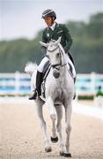 27 July 2024; Austin O'Connor of Team Ireland riding Colorado Blue during the eventing individual dressage at the Château de Versailles during the 2024 Paris Summer Olympic Games in Paris, France. Photo by Stephen McCarthy/Sportsfile