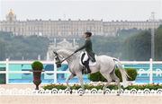27 July 2024; Austin O'Connor of Team Ireland riding Colorado Blue during the eventing individual dressage at the Château de Versailles during the 2024 Paris Summer Olympic Games in Paris, France. Photo by Stephen McCarthy/Sportsfile
