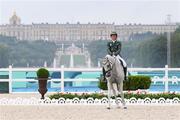 27 July 2024; Austin O'Connor of Team Ireland riding Colorado Blue during the eventing individual dressage at the Château de Versailles during the 2024 Paris Summer Olympic Games in Paris, France. Photo by Stephen McCarthy/Sportsfile