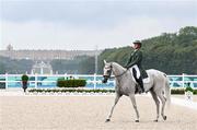 27 July 2024; Austin O'Connor of Team Ireland riding Colorado Blue during the eventing individual dressage at the Château de Versailles during the 2024 Paris Summer Olympic Games in Paris, France. Photo by Stephen McCarthy/Sportsfile