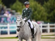 27 July 2024; Austin O'Connor of Team Ireland riding Colorado Blue during the eventing individual dressage at the Château de Versailles during the 2024 Paris Summer Olympic Games in Paris, France. Photo by Stephen McCarthy/Sportsfile