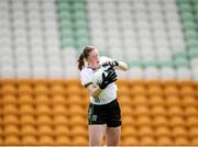27 July 2024; Kerry goalkeeper Béibhinn Nic an tSíthigh during the ZuCar All-Ireland Ladies Football U-18 Championship A final match between Cavan and Kerry at O’Connor Park in Tullamore, Offaly. Photo by Michael P Ryan/Sportsfile
